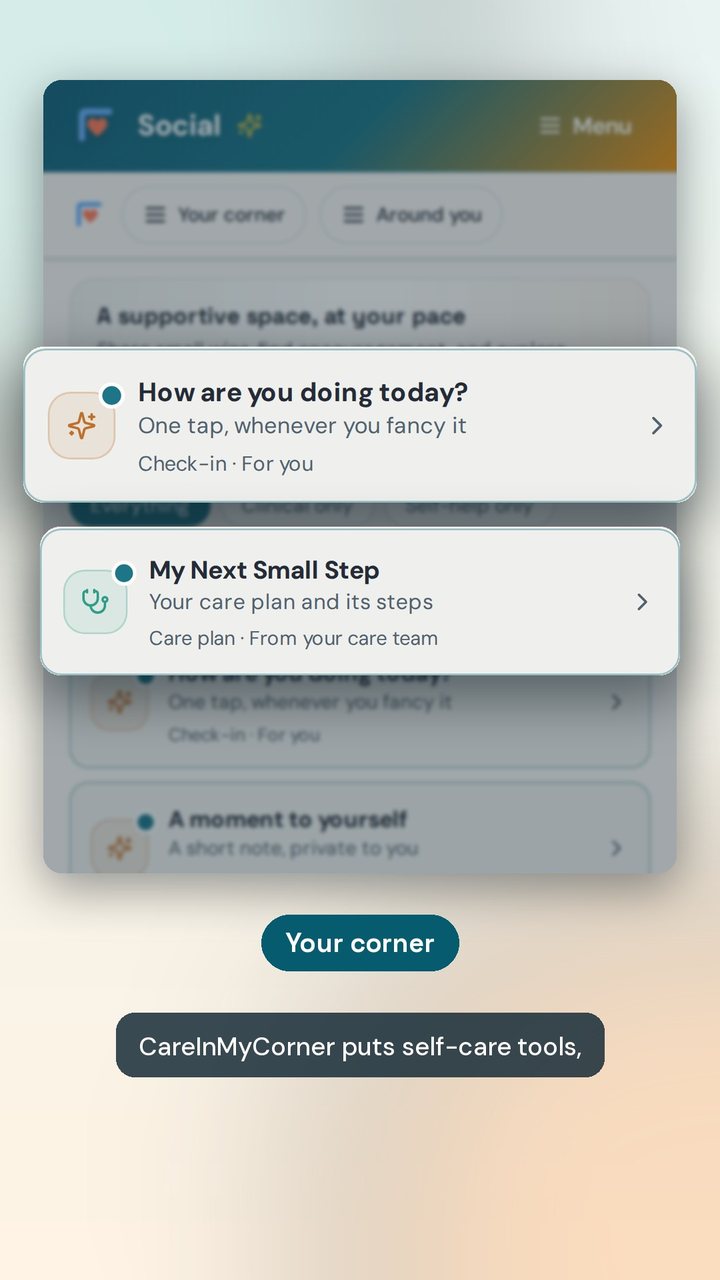 The real app: Your corner